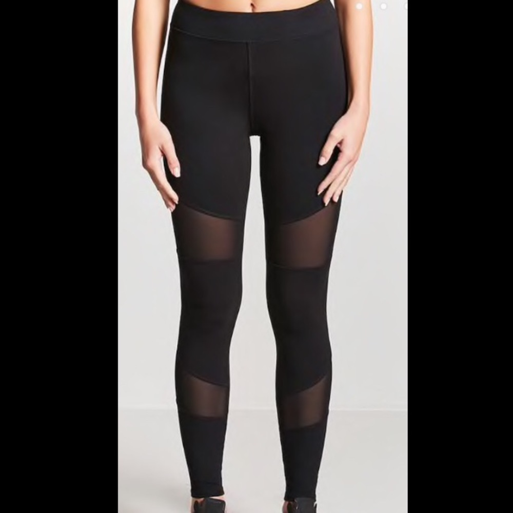 Active Mesh Panel Leggings